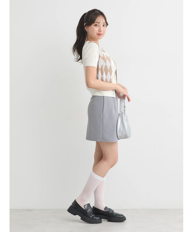 earth music&ecology「SET2点アーガイルカーディガン&times;タンク」|カーディガン|