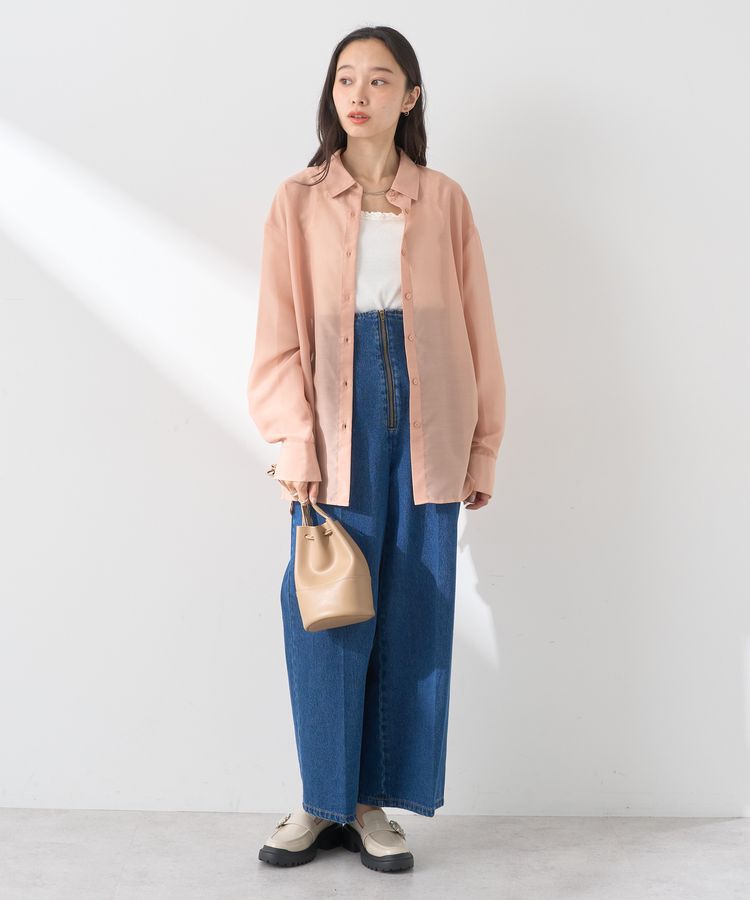 earth music&ecology「バックスリットシアーシャツ」|シャツ・ブラウス|