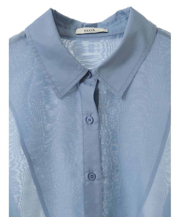 earth music&ecology「バックスリットシアーシャツ」|シャツ・ブラウス|
