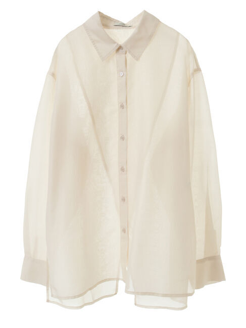 earth music&ecology「バックスリットシアーシャツ」|シャツ・ブラウス|