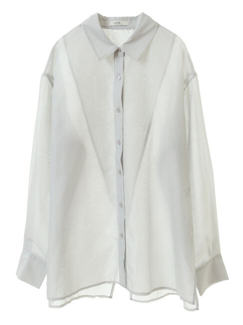 earth music&ecology「バックスリットシアーシャツ」|シャツ・ブラウス|