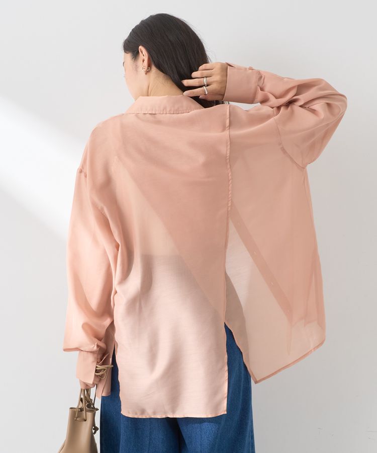 earth music&ecology「バックスリットシアーシャツ」|シャツ・ブラウス|