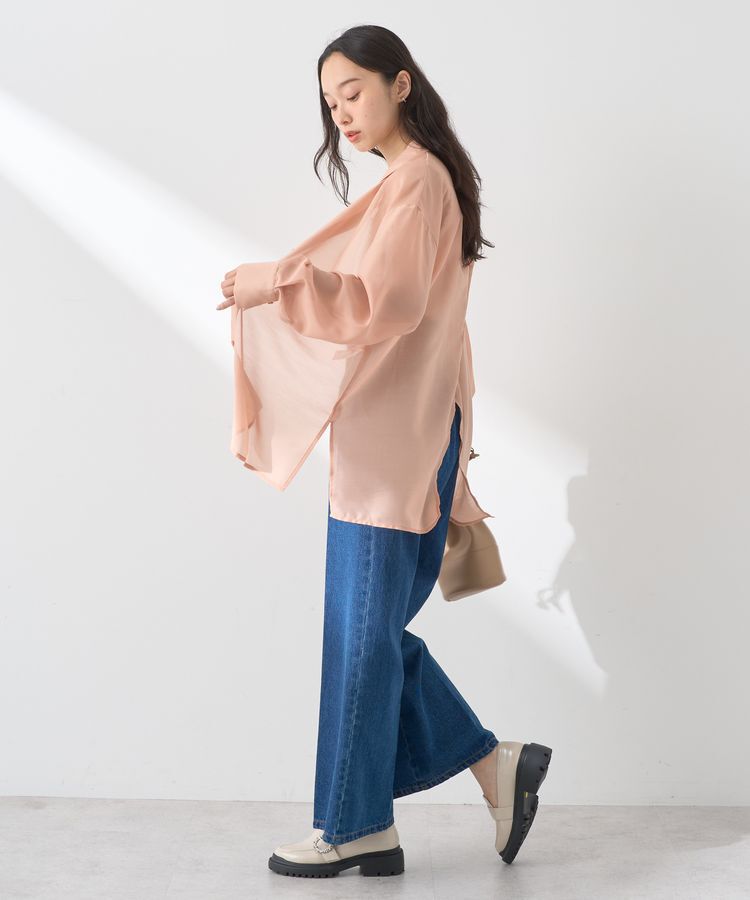 earth music&ecology「バックスリットシアーシャツ」|シャツ・ブラウス|