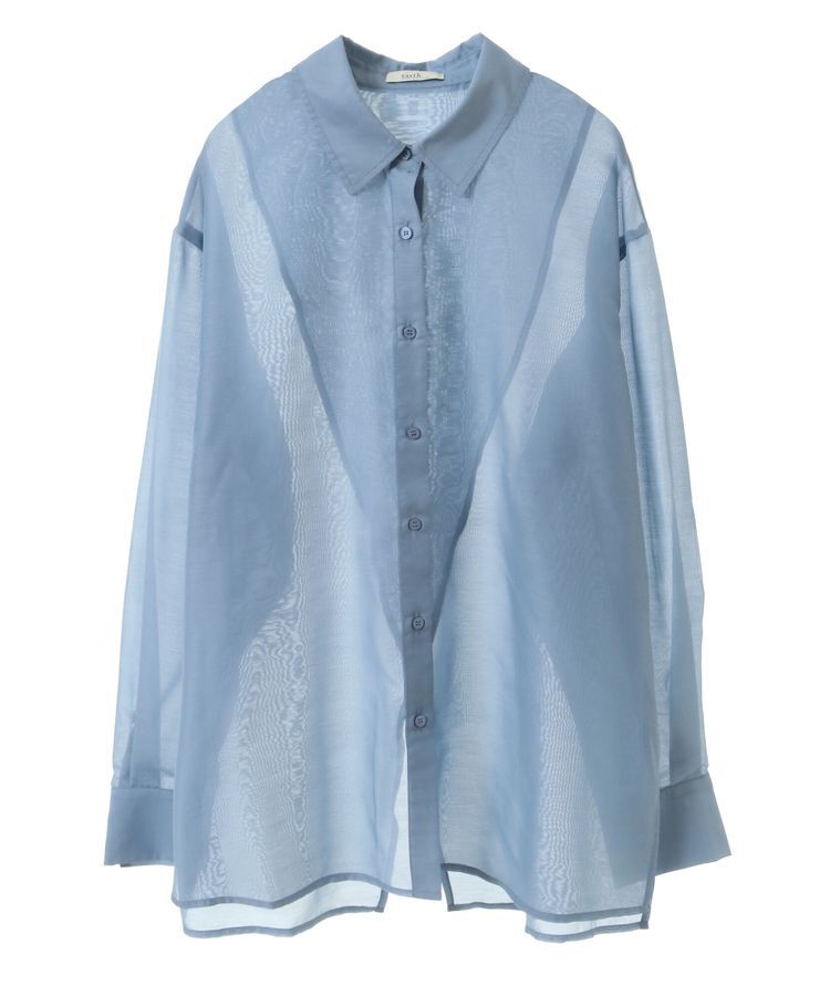 earth music&ecology「バックスリットシアーシャツ」|シャツ・ブラウス|