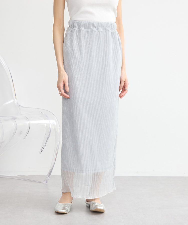 earth music&ecology「シャイニーチュールスカート」|スカート|