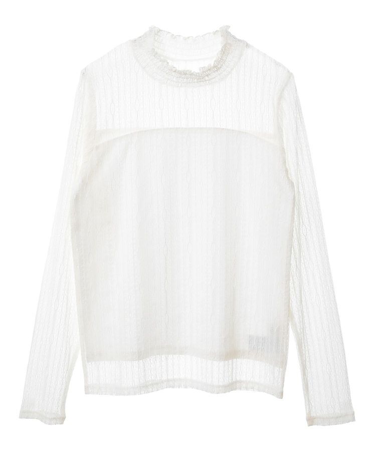 earth music&ecology「レースドッキングプルオーバー」|Tシャツ・カットソー|