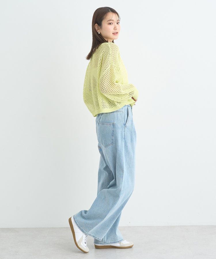 earth music&ecology「タックホックデニムパンツ」|デニム|