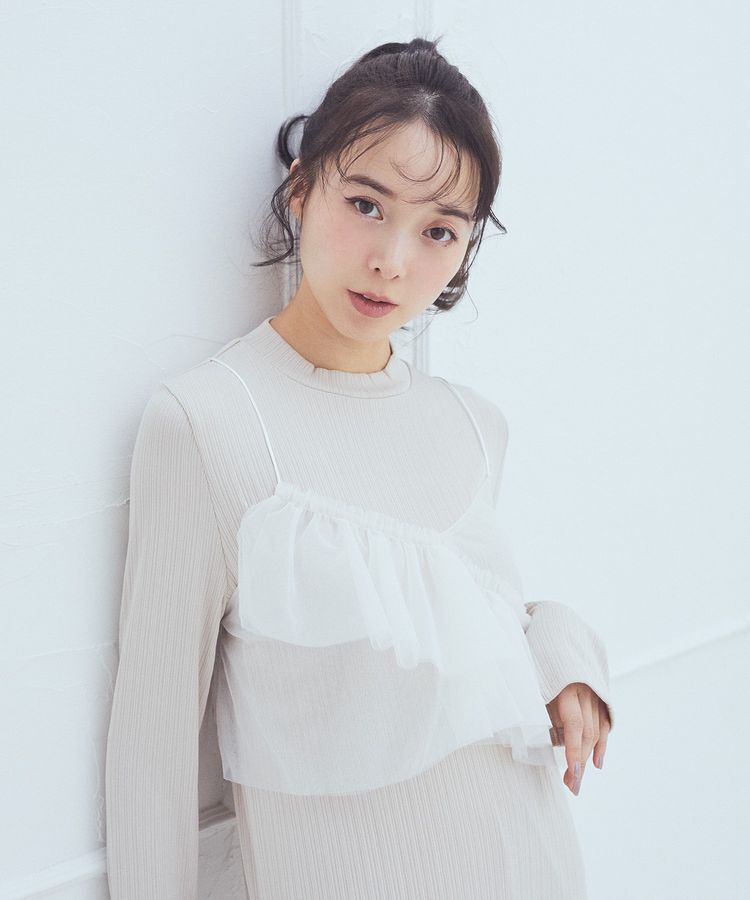 earth music&ecology「SET2点アシメチュールビスチェ＋ワンピース」|ワンピース|