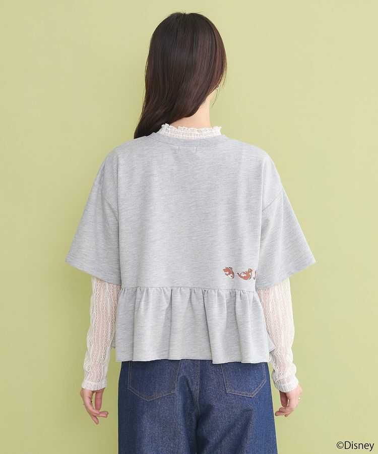 earth music&ecology「チップ&デール/フリル裏毛プルオーバー」|Tシャツ・カットソー|