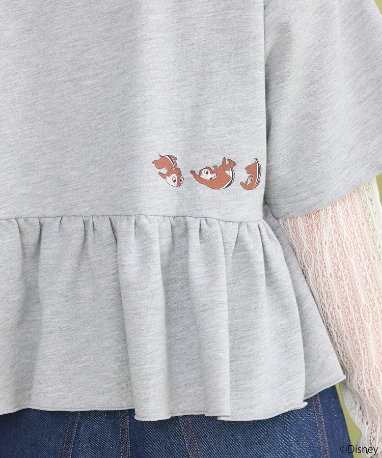 earth music&ecology「チップ&デール/フリル裏毛プルオーバー」|Tシャツ・カットソー|