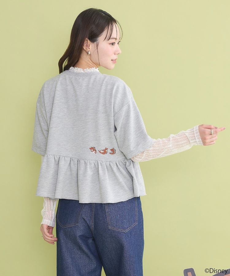 earth music&ecology「チップ&デール/フリル裏毛プルオーバー」|Tシャツ・カットソー|