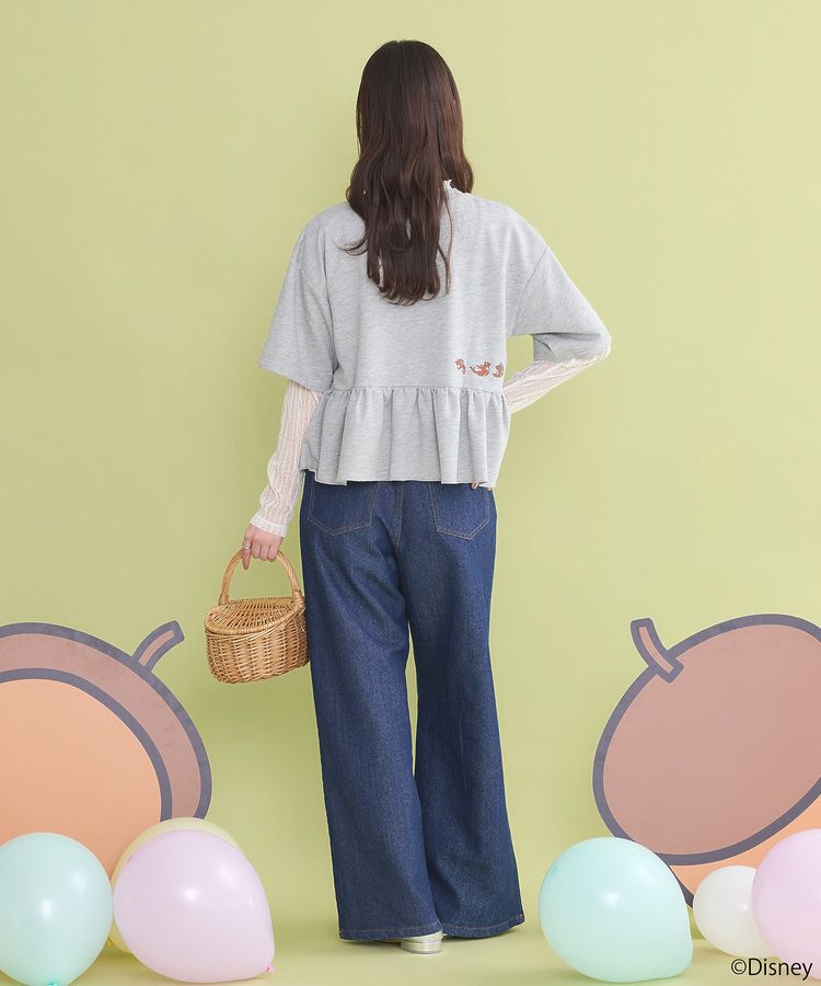 earth music&ecology「チップ&デール/フリル裏毛プルオーバー」|Tシャツ・カットソー|