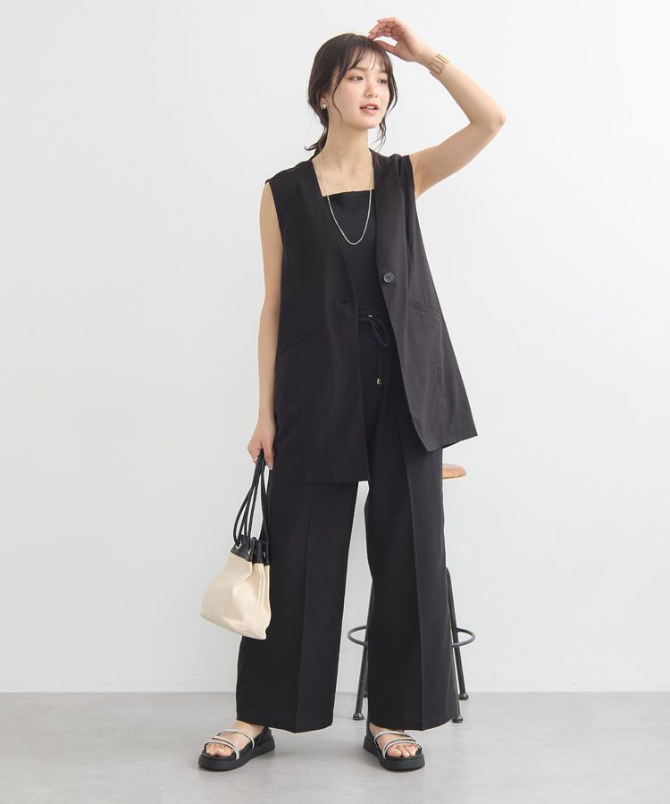 earth music&ecology「リラックスジレ / リネン混」|ベスト・ジレ|