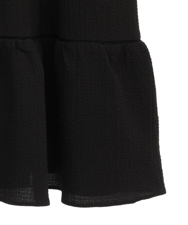 earth music&ecology「バックリボンパフスリーブミニワンピース」|ワンピース|