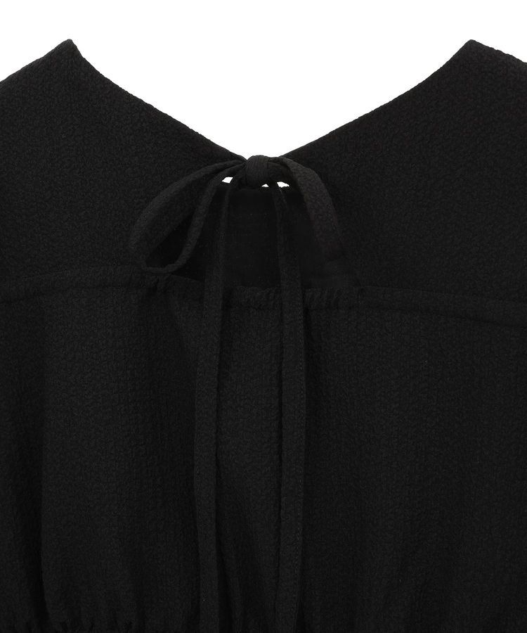 earth music&ecology「バックリボンパフスリーブミニワンピース」|ワンピース|