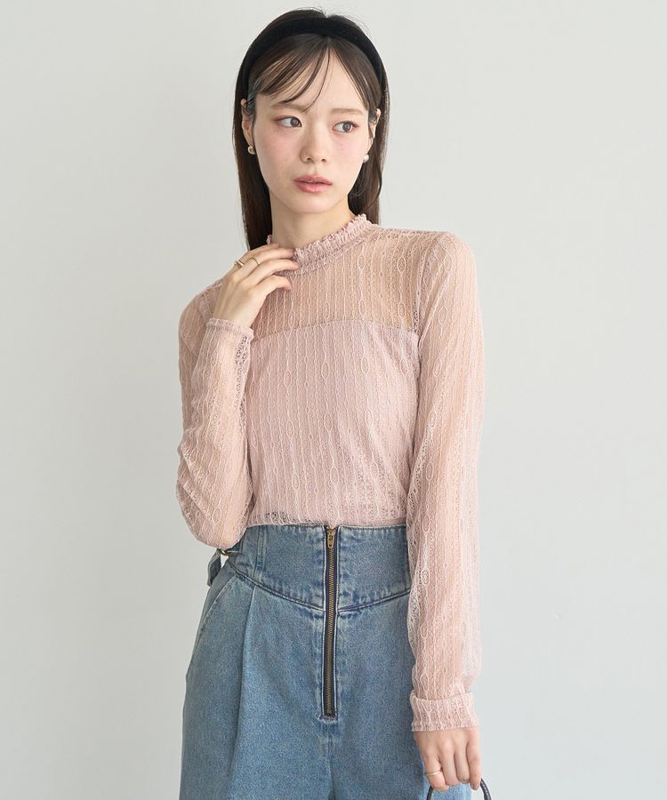 earth music&ecology「レースドッキングプルオーバー」|Tシャツ・カットソー|