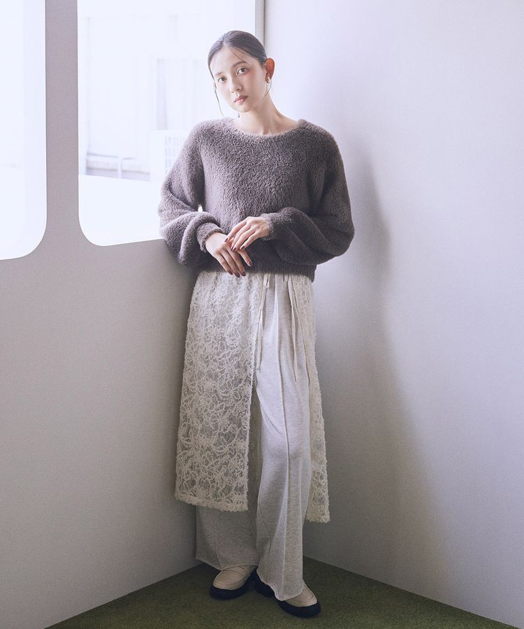 earth music&ecology「モールレースラップスカート」|スカート|