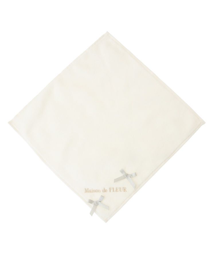 Maison de FLEUR「ラメミニリボンタオルハンカチ」|ハンカチ|