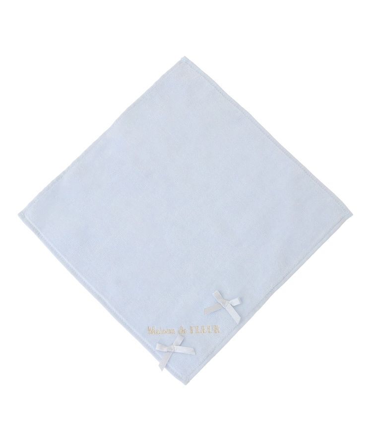 Maison de FLEUR「ラメミニリボンタオルハンカチ」|ハンカチ|