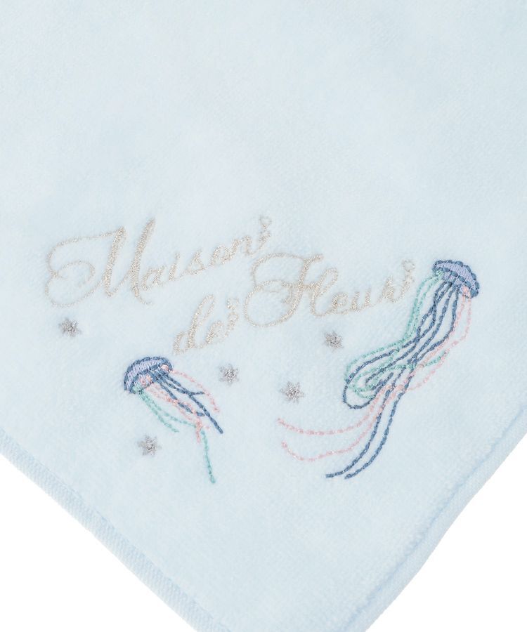 Maison de FLEUR「ジェリーフィッシュ刺繍タオルハンカチ」|ハンカチ|
