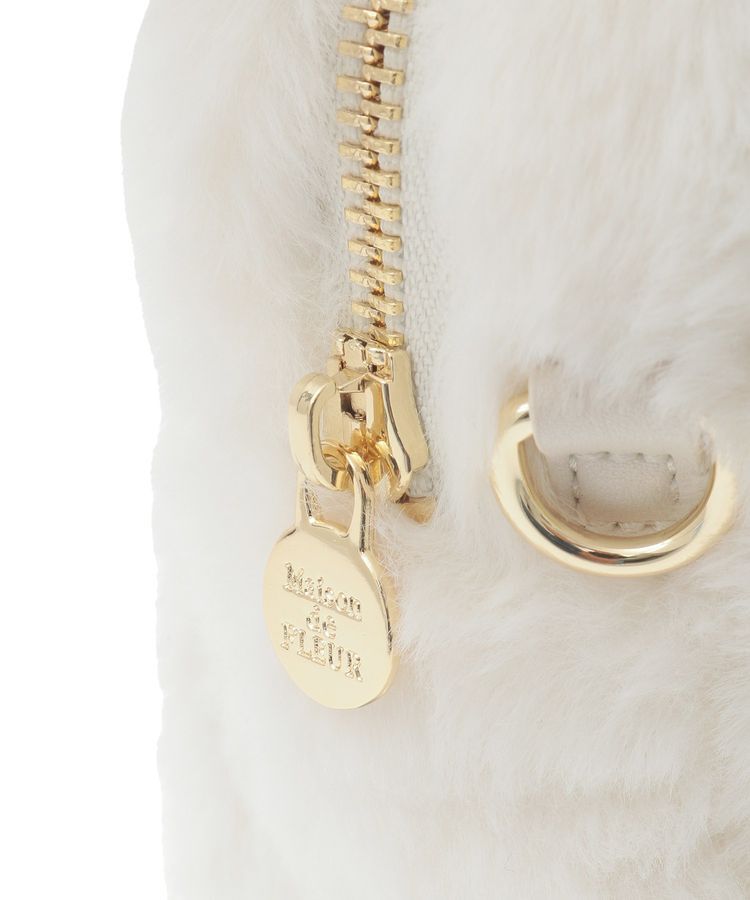 Maison de FLEUR「チャーム付きファー2Wayボストンバッグ」|ハンドバッグ|