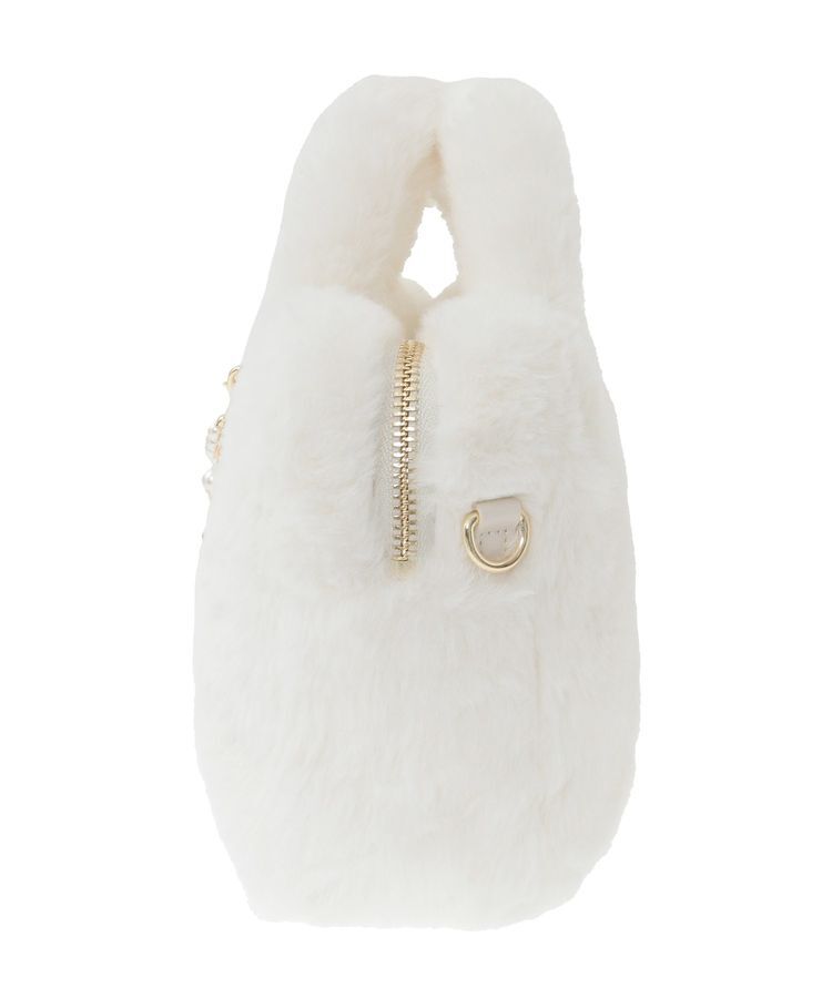Maison de FLEUR「チャーム付きファー2Wayボストンバッグ」|ハンドバッグ|