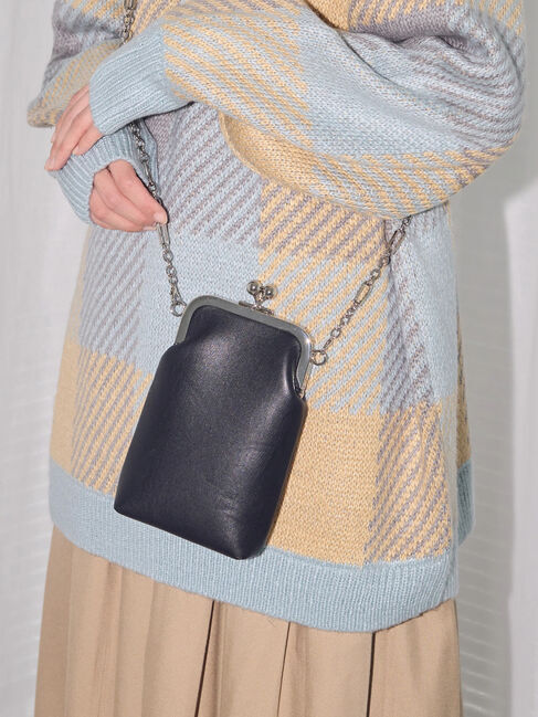  「口金チェーンショルダーバッグ」|ハンドバッグ|