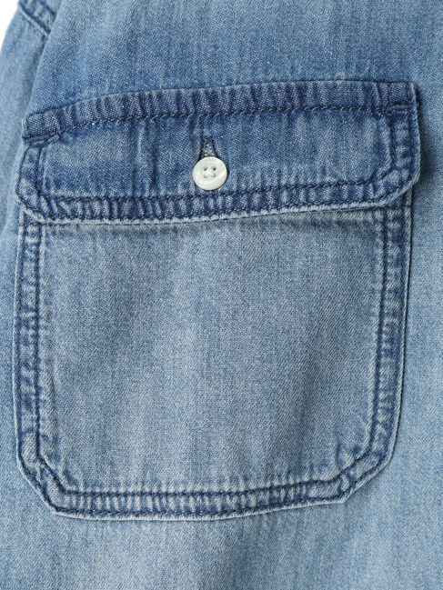  「Wポケットデニムシャツ」|シャツ・ブラウス|