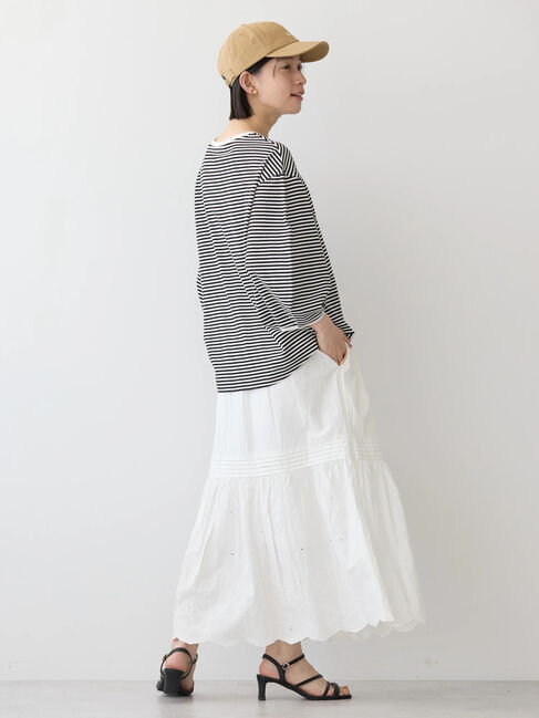 AMERICAN HOLIC「UVカット7分袖タックプルオーバー」|Tシャツ・カットソー|