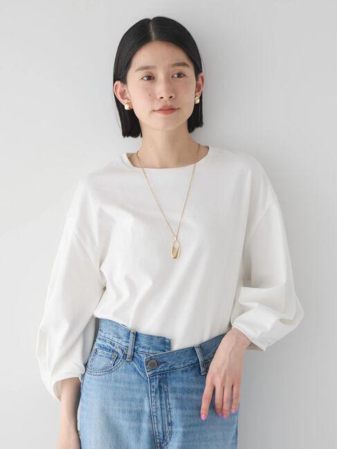 AMERICAN HOLIC「UVカット7分袖タックプルオーバー」|Tシャツ・カットソー|