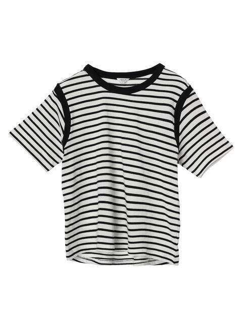 AMERICAN HOLIC「バイカラーボーダーカットプルオーバー」|Tシャツ・カットソー|