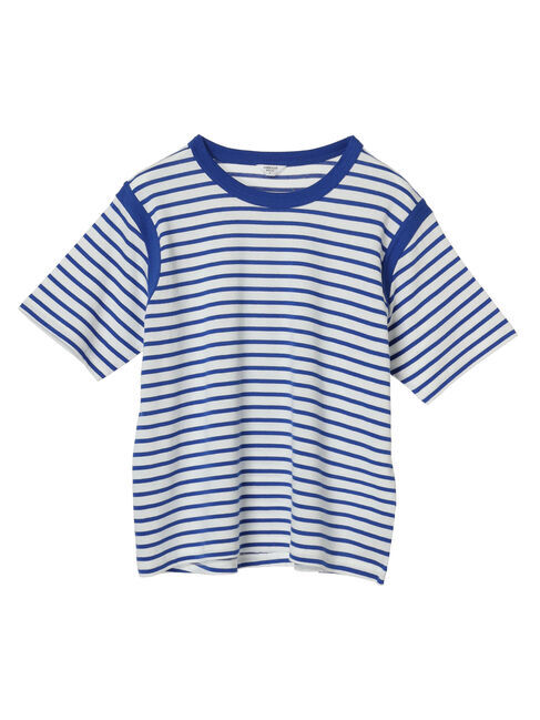 AMERICAN HOLIC「バイカラーボーダーカットプルオーバー」|Tシャツ・カットソー|