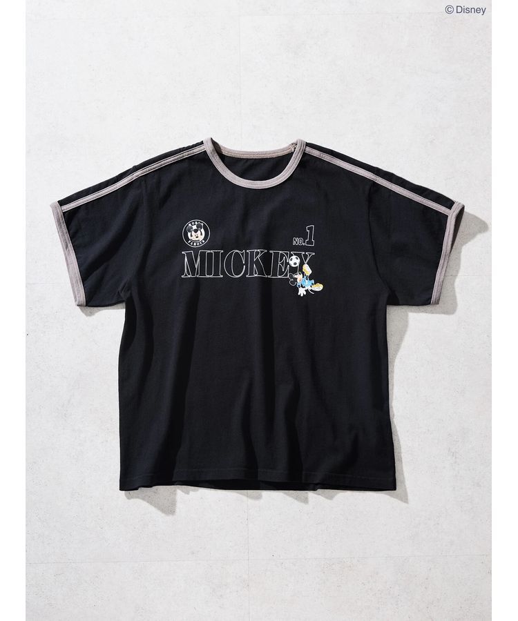 AMERICAN HOLIC「ラインTシャツ Black/Disney」|Tシャツ・カットソー|