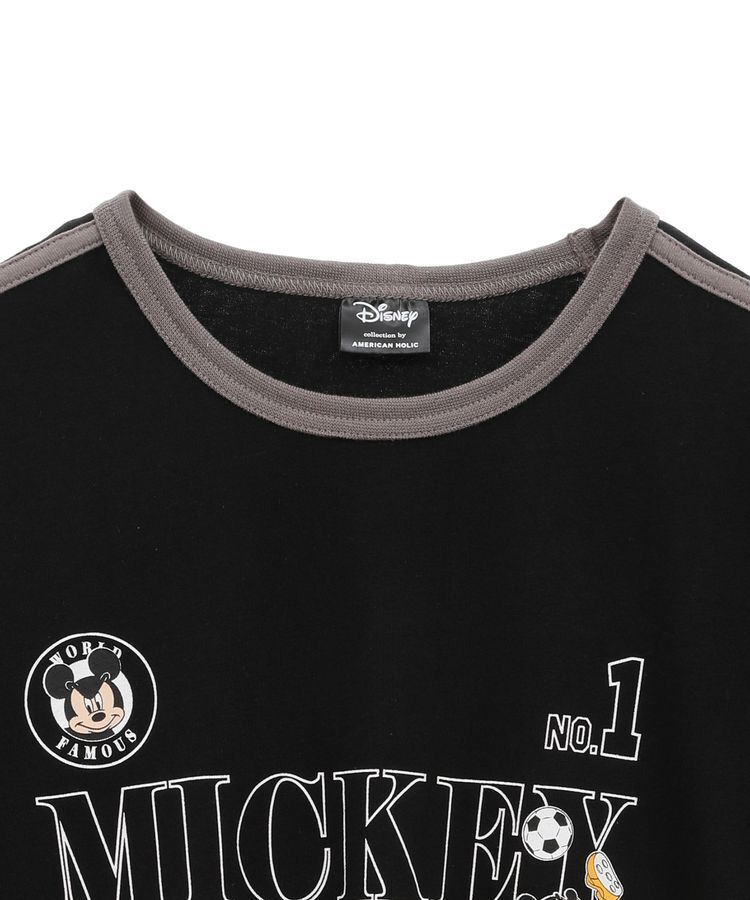 AMERICAN HOLIC「ラインTシャツ Black/Disney」|Tシャツ・カットソー|