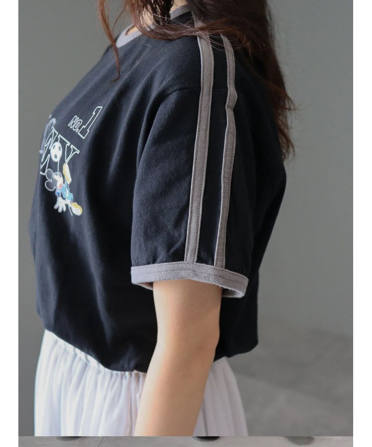 AMERICAN HOLIC「ラインTシャツ Black/Disney」|Tシャツ・カットソー|