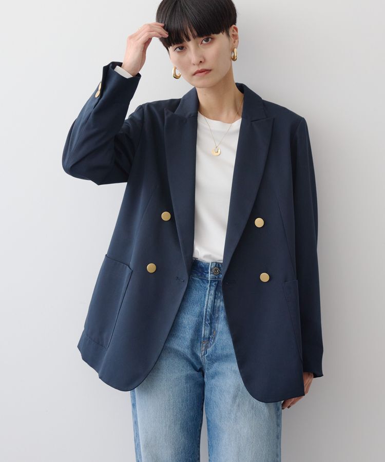 AMERICAN HOLIC「Wボタンテーラードジャケット」|テーラードジャケット|Navy
