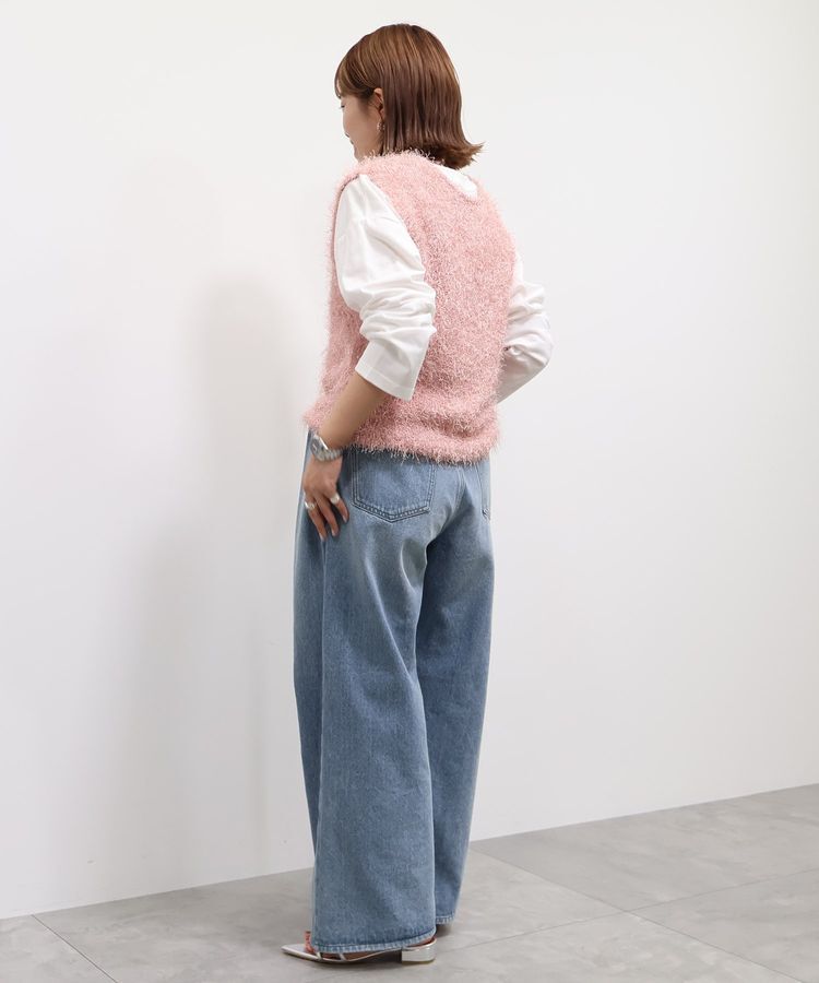 AMERICAN HOLIC「【選べる丈2サイズ】前後2wayシャギーベスト」|ベスト・ジレ|