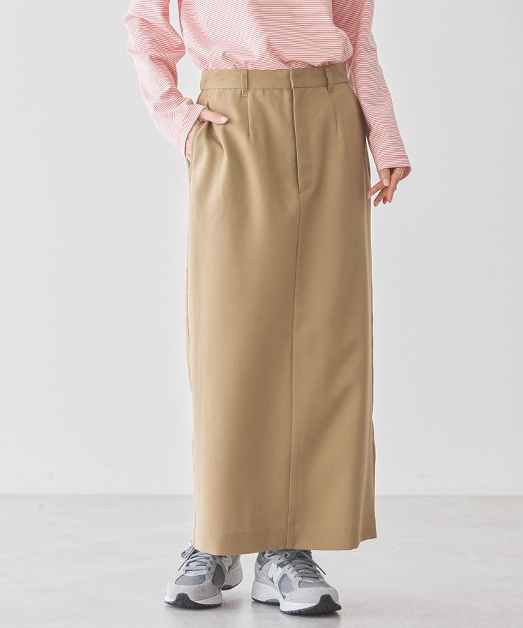 AMERICAN HOLIC「イージーケアスリットタイトスカート」|タイト|Camel