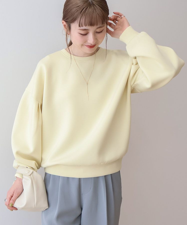 AMERICAN HOLIC「袖タックポンチプルオーバー」|スウェット・ジャージ|Light yellow
