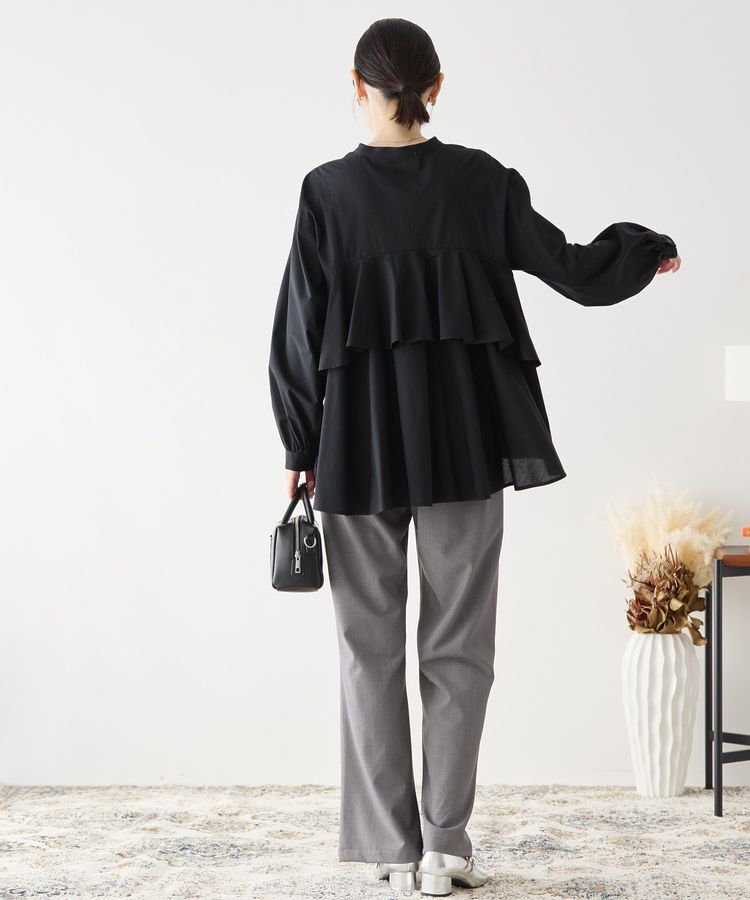 AMERICAN HOLIC「バックフリルバンドカラーシャツ」|シャツ・ブラウス|