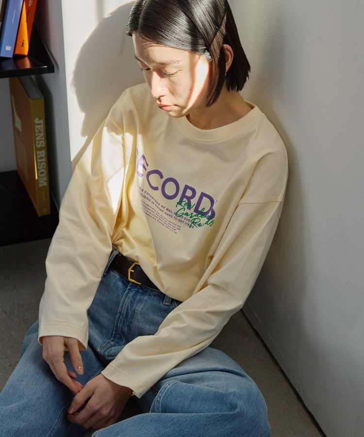 AMERICAN HOLIC「RECORDSロングTシャツ/チュニック」|Tシャツ・カットソー|