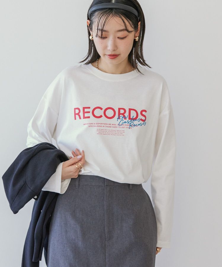 AMERICAN HOLIC「RECORDSロングTシャツ/チュニック」|Tシャツ・カットソー|