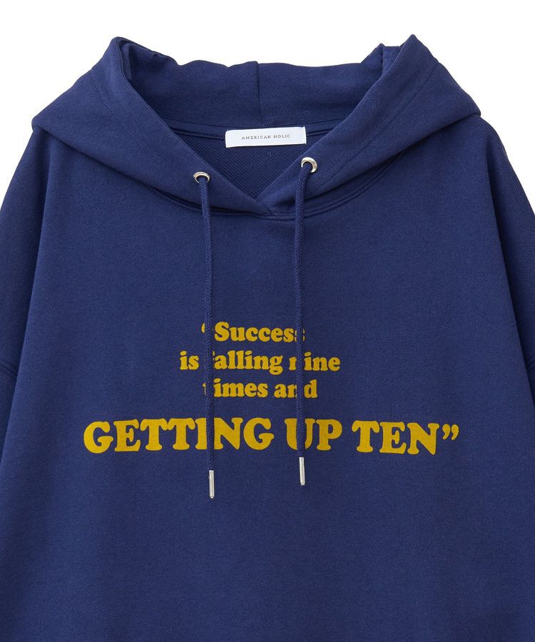 AMERICAN HOLIC「フロッキーロゴプリント裏毛パーカー」|スウェット・ジャージ|