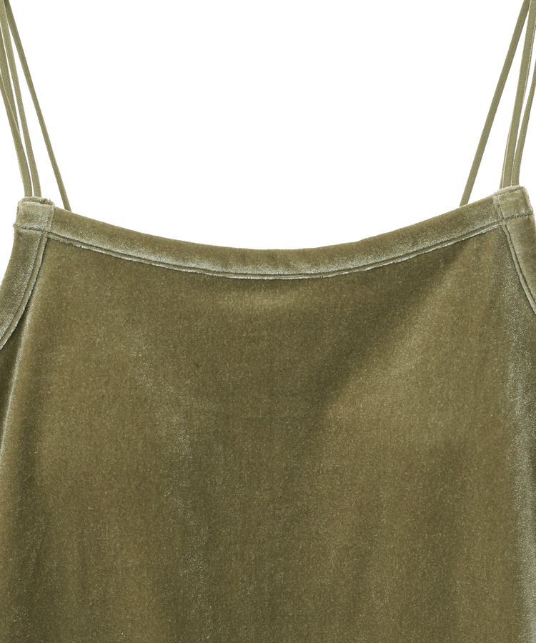 AMERICAN HOLIC「カップ付き ベロアショートキャミソール」|インナー|