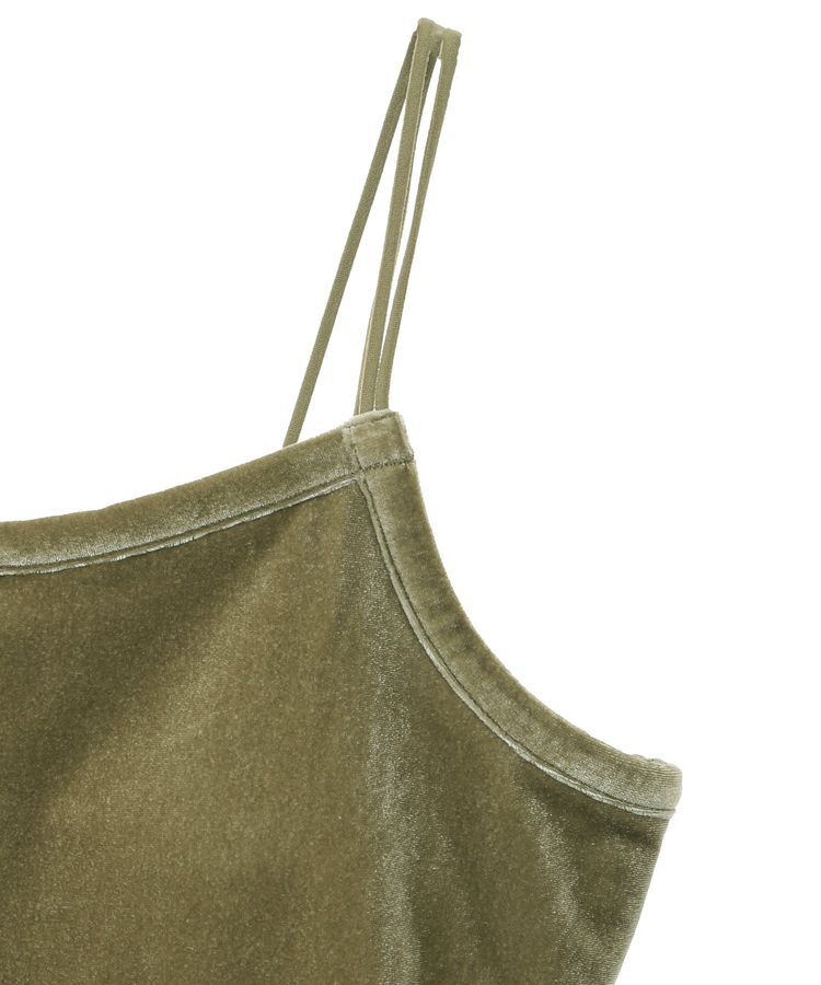 AMERICAN HOLIC「カップ付き ベロアショートキャミソール」|インナー|