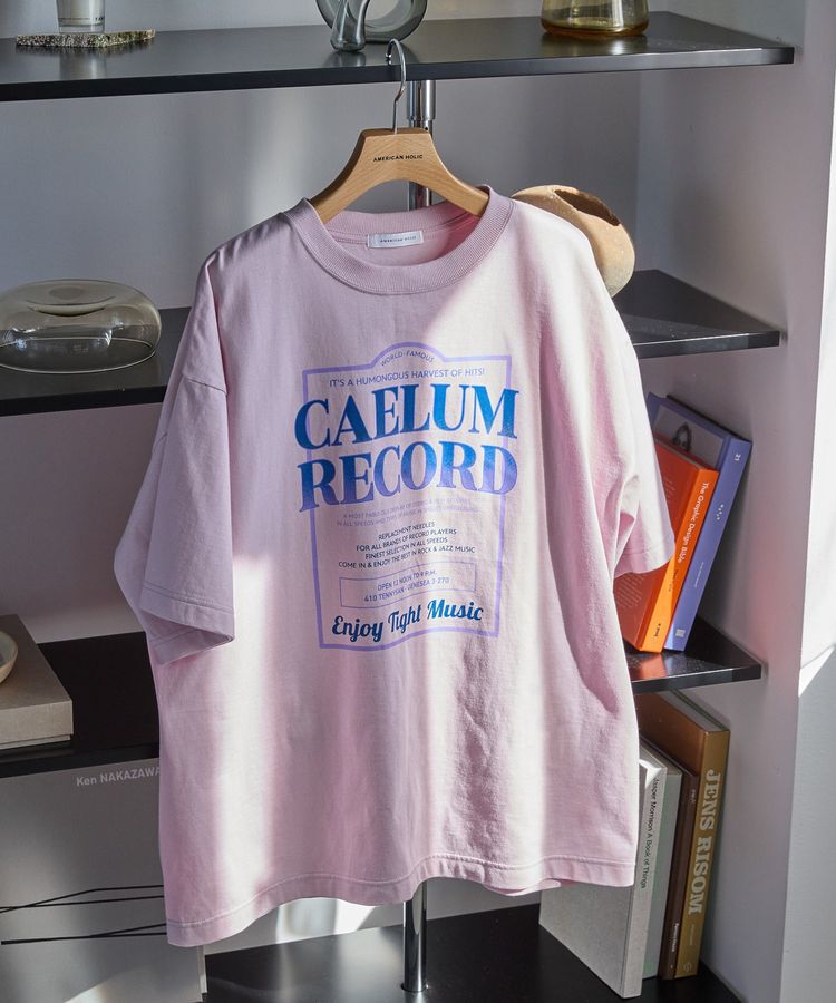 AMERICAN HOLIC「レコードグラフィックTシャツ」|Tシャツ・カットソー|Pink