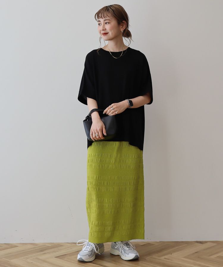 AMERICAN HOLIC「シャーリングタイトスカート」|タイト|