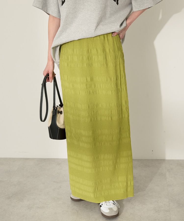 AMERICAN HOLIC「シャーリングタイトスカート」|タイト|