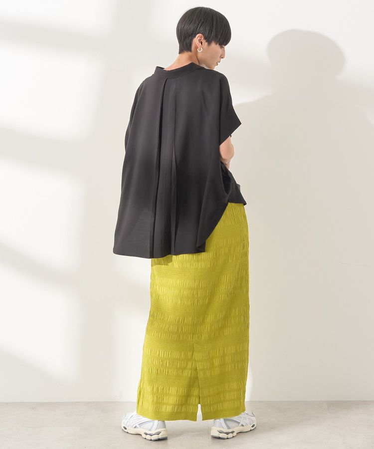 AMERICAN HOLIC「接触冷感タックフレンチスリーブシャツ」|シャツ・ブラウス|