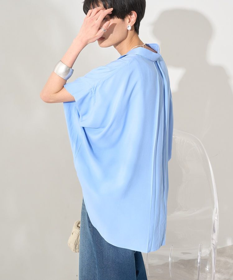 AMERICAN HOLIC「接触冷感タックフレンチスリーブシャツ」|シャツ・ブラウス|